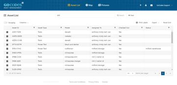 GoCodes: Asset List