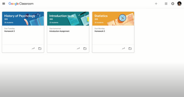 Google Classroom Screenshot