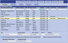 Gradelink: Billing and Fees