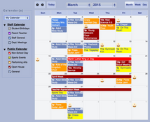 Gradelink: Monthly Calendar
