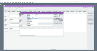 MYOB Greentree: Supplier Search Bar