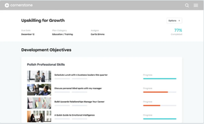 Cornerstone Performance Management: Growth Page