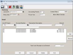 Municipal Software - MSI: Cash Receipts