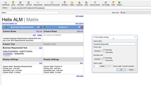 Helix ALM: Traceabillity Matrix