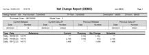 iCARaS EDI: Net Change Report