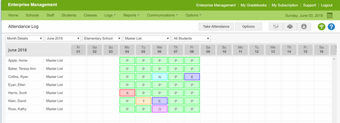 iGradePlus: Attendance Log