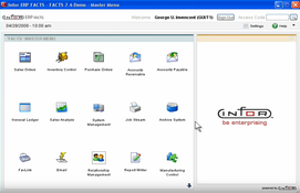 Infor Distribution FACTS: Master Menu