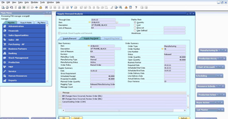 Infor Fourth Shift: Supply Peg Detail