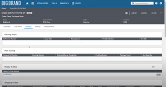 Infor Nexus: Payment Plan on Order