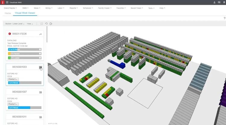 Infor WMS Visual Work Viewer