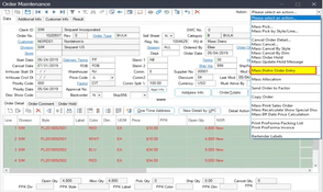 Aptean Apparel ERP Full Circle Edition: Order Maintenance