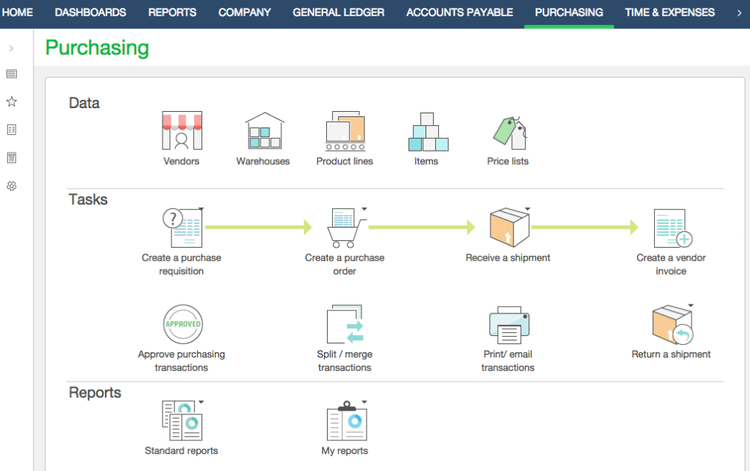 Purchasing in Sage Intacct