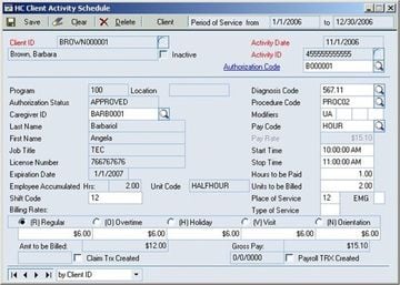 ISI Health Care Management Screenshot