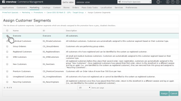 Intershop Commerce Suite Screenshot