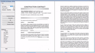 INTERAC for Construction Accounting: Construction Contract