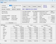 INTERAC for Construction Accounting: Job Manager