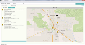 Intuit Field Service Management: Work Order Map