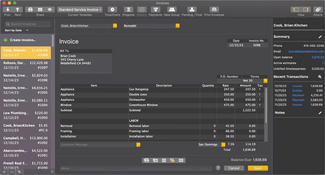 QuickBooks for Mac: Invoices