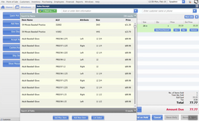 QuickBooks Point of Sale: Inventory Dropdown