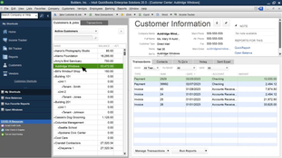 QuickBooks Desktop Pro: Customer Information Viewing