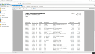 DELMIAWorks: Open Order Report