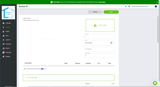 Joist: New Invoice Adding Page