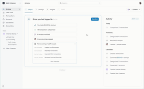 Kick Accounting Software: Kick Financial Activity