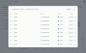 Kick Accounting Software: Kick Revenue Filter