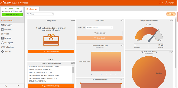 Korona POS Inventory Dashboard