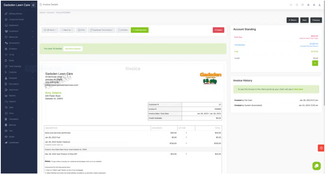 LawnPro Software: Customer Invoice