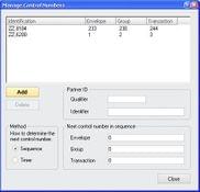 Liaison EDI Notepad: Manage Control Numbers