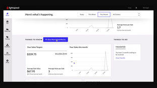 Lightspeed Retail: Dashboard