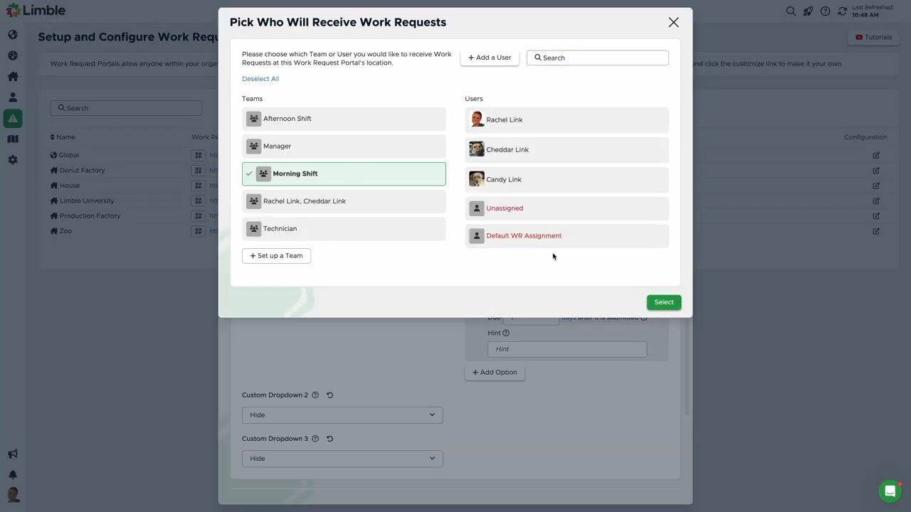 Individual Selection Page