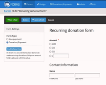 Little Green Light: Recurring Donation Form