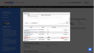 LoadPilot: Freight Charter Creation Page