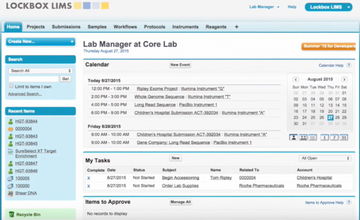 Lockbox LIMS Screenshot