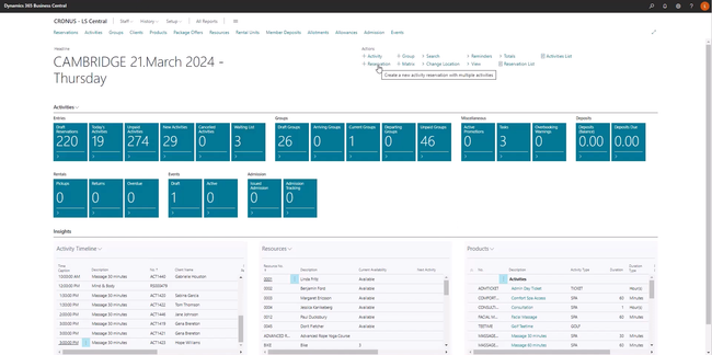 LS Central: Dashboard