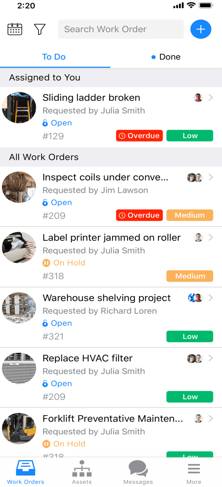 MaintainX Mobile App Work Order Completion
