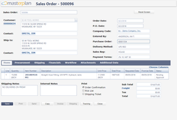 Masterplan ERP: Masterplan ERP Sales Order