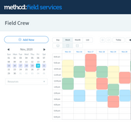 Method:Field Services: Field Crew Schedule