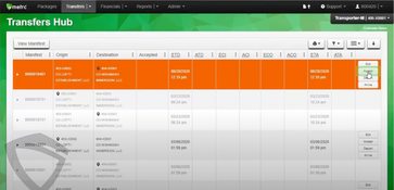 Metrc: Transfers Hub