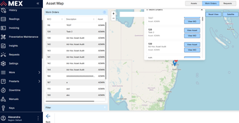 MEX CMMS: MEX Asset Map GeoLocation