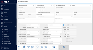 MEX CMMS: Purchase Order