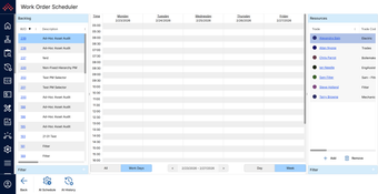 MEX CMMS: Work Order Scheduler