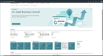 Dynamics 365 Business Central Screenshot