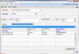 Dynamics GP: Inventory Control Application