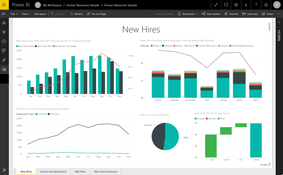 Microsoft Power BI: New Hire Analysis