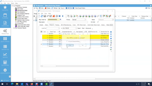 MISys Manufacturing: Manufacturing Orders - Newer Software