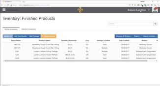 MJ Freeway: Inventory tracking