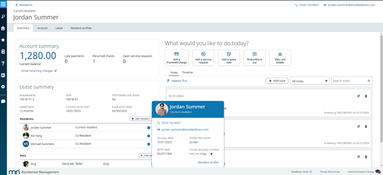 MRI Property Management: Resident Dashboard
